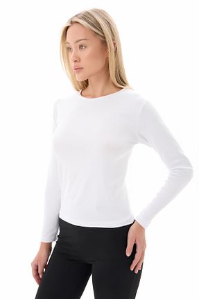 بلوز سفید زنانه ساده vesantia - کد 921604559