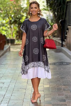 لباس طوسی زنانه بافتنی Nevin Kaya Moda - کد 929226724