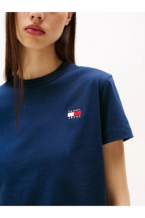 تیشرت آبی زنانه رگولار Tommy Jeans - کد 905277535