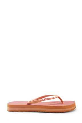 دمپائی نارنجی زنانه پاشنه تخت U.S. Polo Assn. - کد 925871171