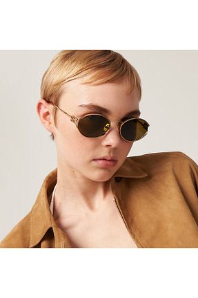 عینک آفتابی زرد زنانه 54 Miu Miu - کد 929248453