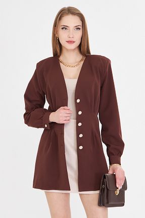 کت قهوه ای زنانه رگولار armonika - کد 929252549