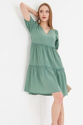 لباس سبز زنانه بافتنی armonika - کد 929252538