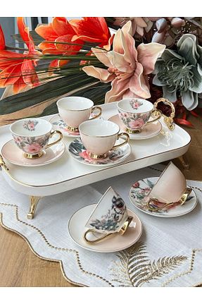 فنجان قهوه رنگی 6 نفره ROSSEV - کد 802234204