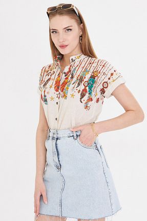 پیراهن بژ زنانه رگولار armonika - کد 927808151