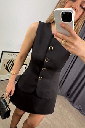 سرهمی مشکی زنانه بدون آستین Sue Store - کد 929341878