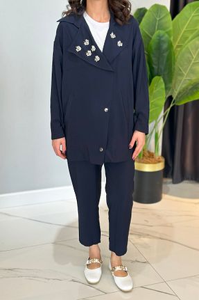 ست بالاتنه و پائین تنه حجاب سرمه ای زنانه رگولار Missemramiss - کد 929243551