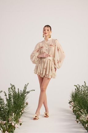ست بالاتنه و پائین تنه بژ زنانه بافتنی HOLLY LOLLY - کد 929265878