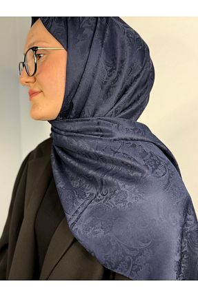 شال سرمه ای زنانه پنبه ای Twentytwo scarf - کد 929210510