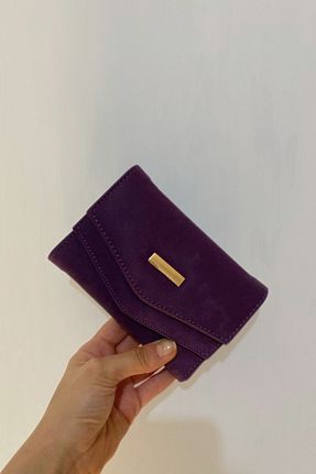 کیف پول بنفش زنانه ابعاد بزرگ Mazel Design - کد 929260409