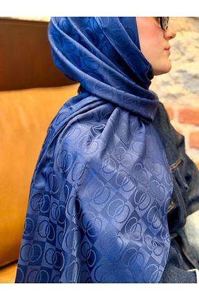 شال سرمه ای زنانه پنبه ای Twentytwo scarf - کد 929095710