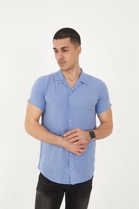 پیراهن آبی مردانه رگولار MFZ Giyim - کد 929259884
