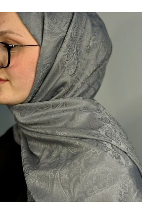 شال طوسی زنانه پنبه ای Twentytwo scarf - کد 929210592
