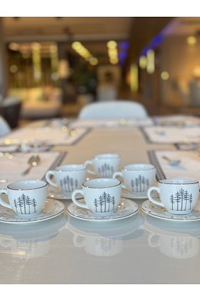 فنجان قهوه سفید 6 نفره Porland - کد 91526398