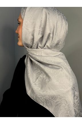 شال طوسی زنانه پنبه ای Twentytwo scarf - کد 929210527