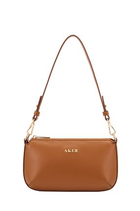 کیف دوشی قهوه ای زنانه چرم مصنوعی Aker - کد 929262461