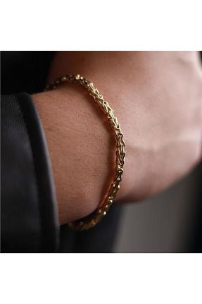 دستبند طلا طلائی مردانه 14 عیار Siena - کد 936924583