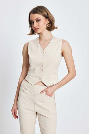 شلوار بژ زنانه بافتنی Miranda Life - کد 929265461