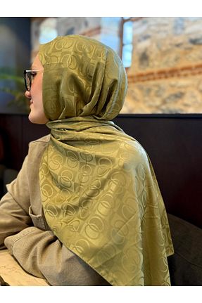 شال سبز زنانه پنبه ای Twentytwo scarf - کد 929096170
