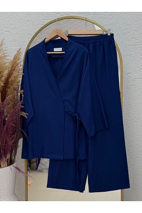 ست بالاتنه و پائین تنه حجاب سرمه ای رگولار Ebrar Store - کد 929292771