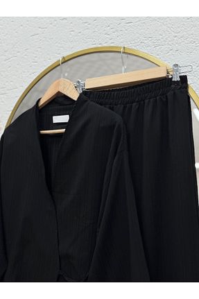 ست بالاتنه و پائین تنه حجاب مشکی رگولار Ebrar Store - کد 929292020