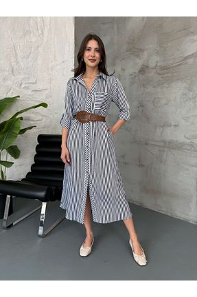 لباس آبی زنانه بافتنی Elif Özbey Butik - کد 929273731