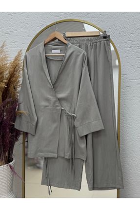 ست بالاتنه و پائین تنه حجاب سبز رگولار Ebrar Store - کد 929292779
