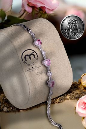 دستبند نقره سفید زنانه 925 عیار Mimodish - کد 929277301