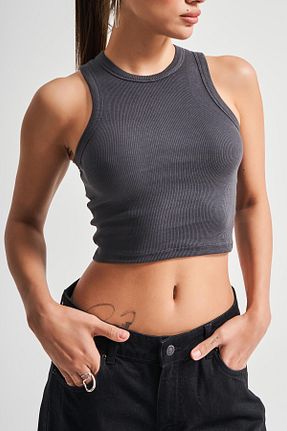 بادی طوسی زنانه یقه هالتر its basic - کد 929276821