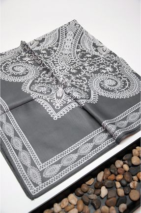 روسری طوسی پنبه ای İpekel - کد 929274605