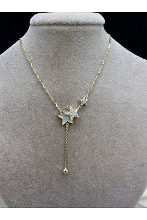 گردنبند نقره طلائی زنانه 925 عیار Jewel - کد 929292226
