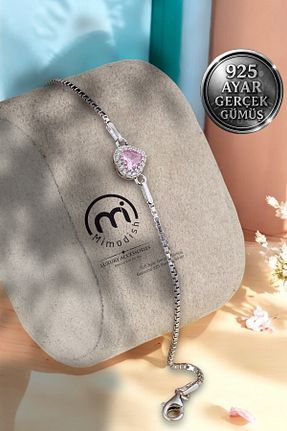 دستبند نقره سفید زنانه 925 عیار Mimodish - کد 929302223