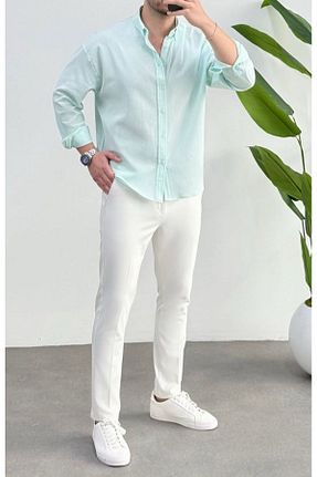 پیراهن فیروزه ای مردانه رگولار JACK CAPRİO - کد 929563417