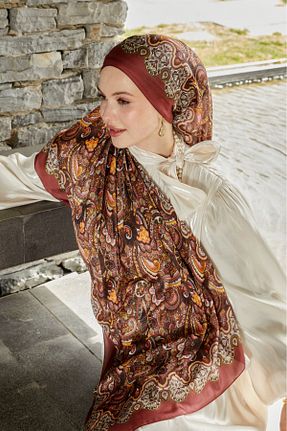 شال زرشکی زنانه LuvenSara - کد 928629257