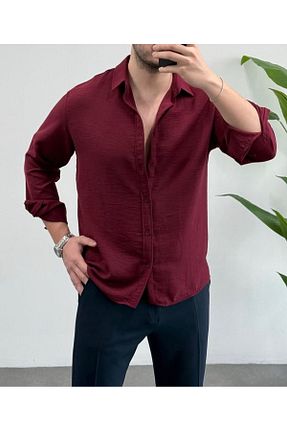 پیراهن زرشکی زنانه رگولار JACK CAPRİO - کد 929654009