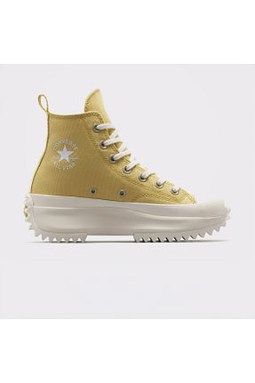 کفش اسنیکر زرد زنانه بند دار Converse - کد 865339777