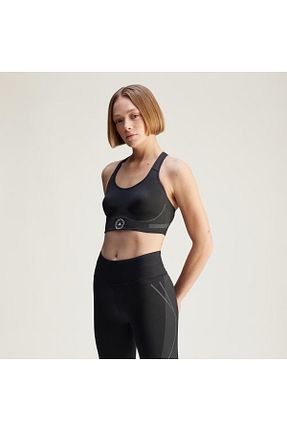 نیم تنه اسپرت مشکی زنانه پلی استر adidas - کد 929300203