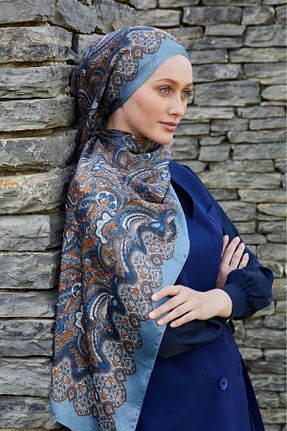 شال آبی زنانه LuvenSara - کد 928628616