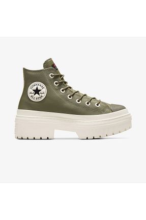 بوت / نیم بوت سبز زنانه پاشنه تخت Converse - کد 902063212