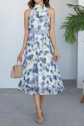 لباس بنفش زنانه بافتنی Neşeli Butik - کد 929338346