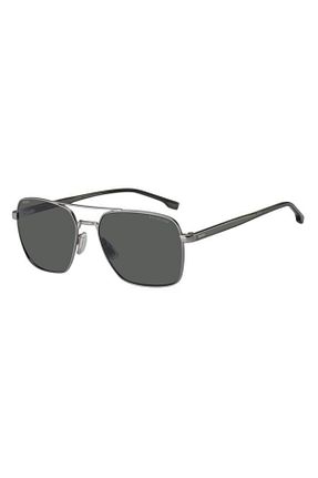 عینک آفتابی طوسی مردانه 58 Hugo Boss - کد 819178328