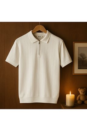 پولوشرت سفید مردانه بافت ZMODA SOFT - کد 929334949