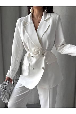 ست بالاتنه و پائین تنه سفید زنانه بافتنی BARG FASHION - کد 929306072