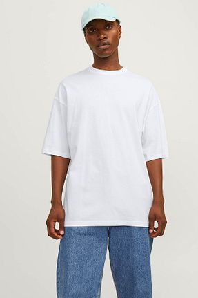 تیشرت سفید مردانه رگولار Jack & Jones - کد 838124397