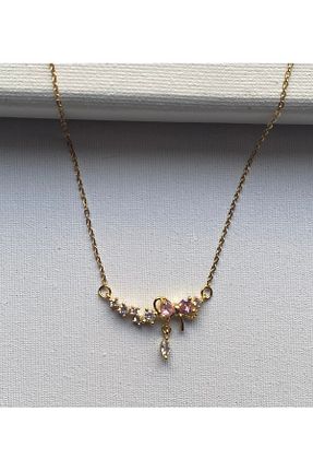 گردنبند استیل ( فولاد ) صورتی استیل (فولاد) COLLECTİON - کد 929341105