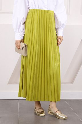 دامن حجاب سبز زنانه کمر کش دار İmajButik - کد 929346571