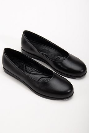 بابت مشکی زنانه چرم خالص Elile Shoes - کد 929351576