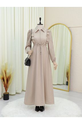 لباس حجاب قهوه ای زنانه رگولار Modamorfo - کد 929349554