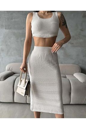 ست بالاتنه و پائین تنه زنانه تریکو SAYZEN - کد 929347856