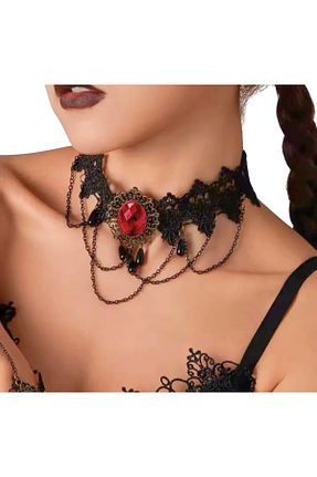گردنبند جواهر مشکی زنانه منجق Alsade - کد 917691342